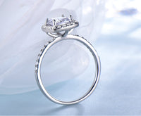925 Sterling Silver Ring Cubic Zirconia Solitaire Ring