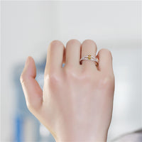 Oval Cut Citrine Wedding Ring, Diamond Simulant 925 Sterling Silver Engagement Ring for Women